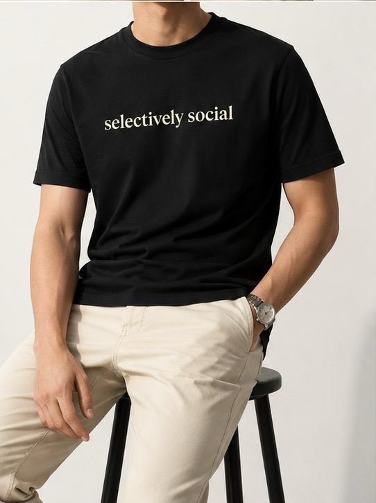 Selectively Social – Introvert Edition Tee