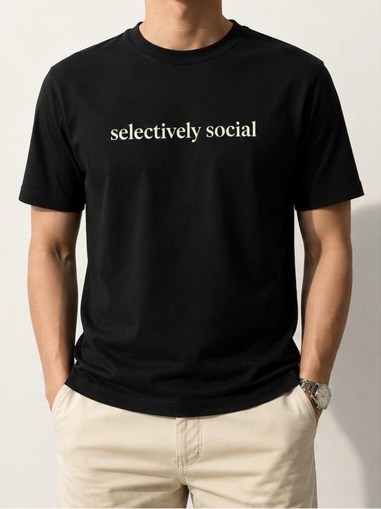 Selectively Social – Introvert Edition Tee